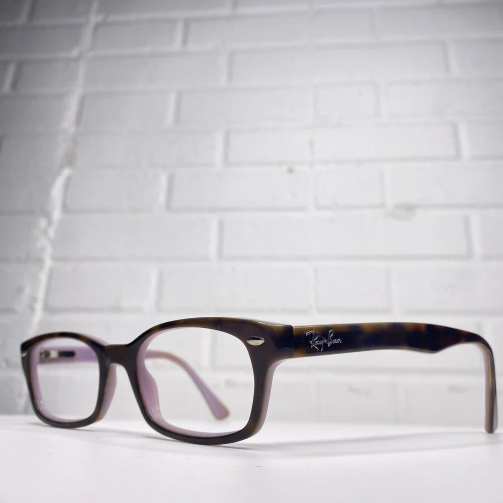 Ray-Ban RB5150 5240 Eyeglasses Frames Purple Tortoise Rectangle 50-19-135 637